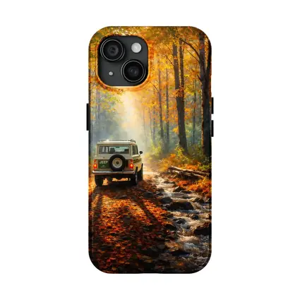 Jeep Wagoneer Autumn Forest Trail Drive