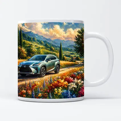 Lexus NX Impressionist Painting Countryside Landscape