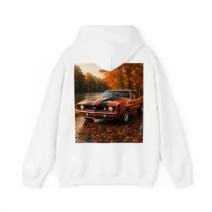 Chevrolet Camaro SS Classic Autumn River Scene