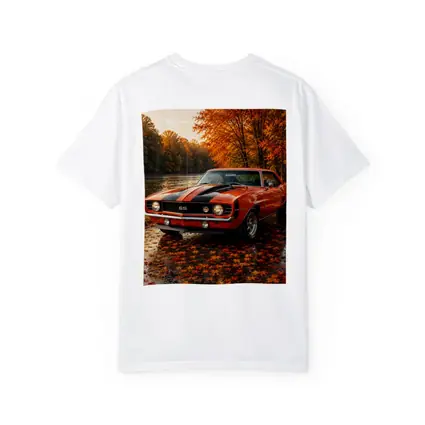 Chevrolet Camaro SS Classic Autumn River Scene
