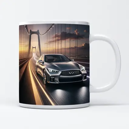 Infiniti Q50 Sedan Crossing Suspension Bridge