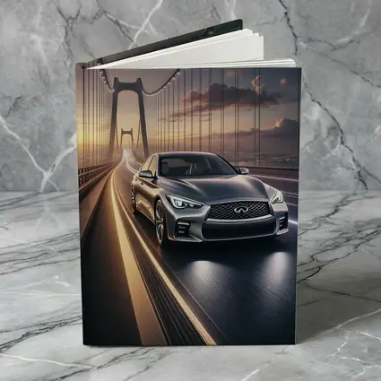 Infiniti Q50 Sedan Crossing Suspension Bridge