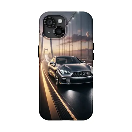 Infiniti Q50 Sedan Crossing Suspension Bridge
