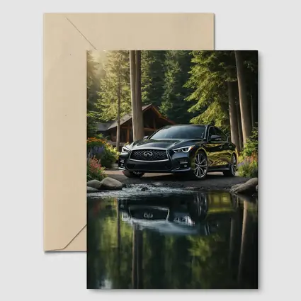 Infiniti Q50 Black Sedan Forest River