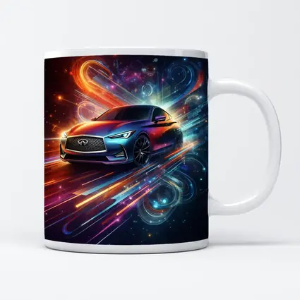Infiniti Q60 Neon Abstract Speed Art