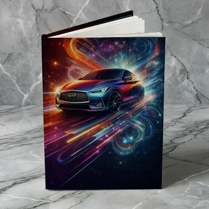 Infiniti Q60 Neon Abstract Speed Art
