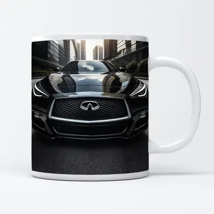 Infiniti Q60 Black Front City Street