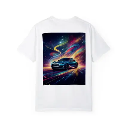 Infiniti Q60 Neon Light Trails Night