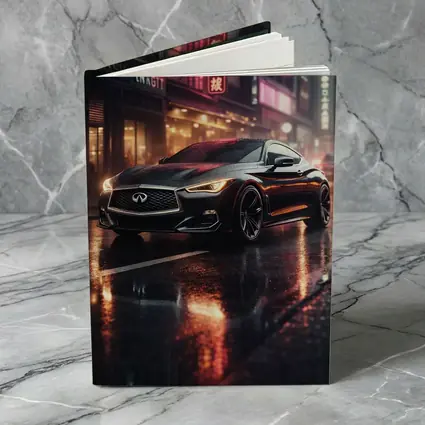 Infiniti Q60 Wet City Street Night