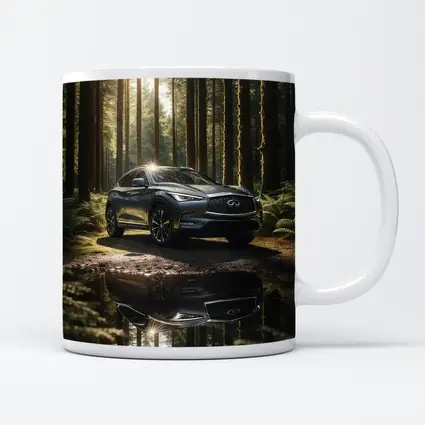 Infiniti QX50 Parked In Sunlit Forest