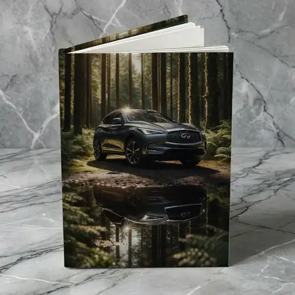 Infiniti QX50 Parked In Sunlit Forest