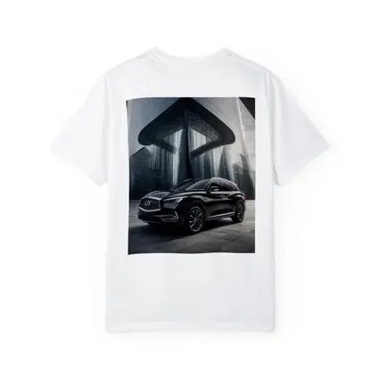 Infiniti QX60 Black SUV Futuristic City
