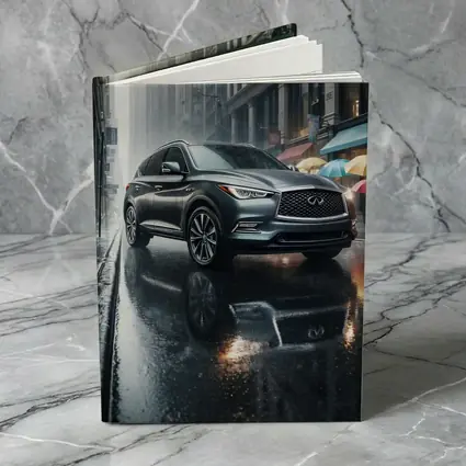 Infiniti QX60 Rainy City Street Scene
