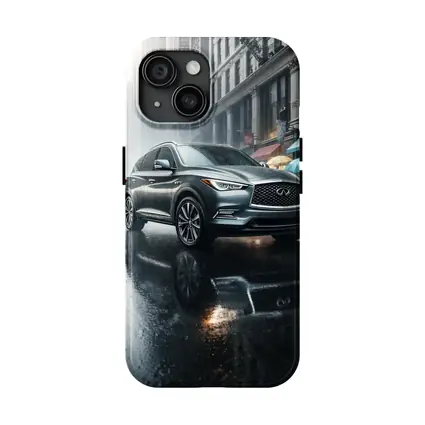 Infiniti QX60 Rainy City Street Scene