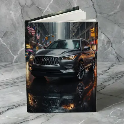 Infiniti QX60 SUV Rainy City Street