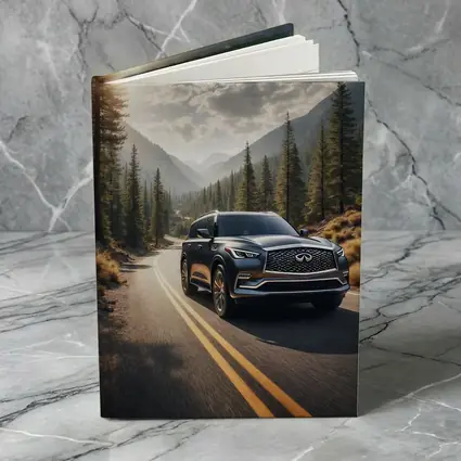 Infiniti QX80 SUV Mountain Forest Road