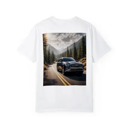 Infiniti QX80 SUV Mountain Forest Road