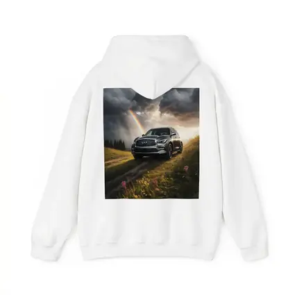 Infiniti QX80 SUV Dramatic Rainbow Meadow