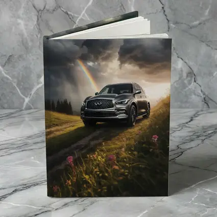 Infiniti QX80 SUV Dramatic Rainbow Meadow