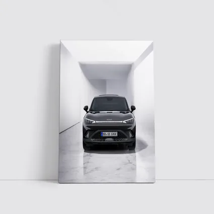 Smart Car Black SUV White Studio