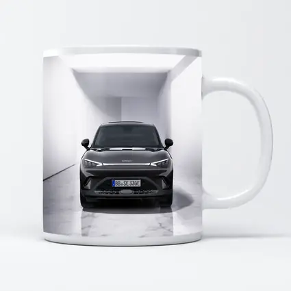 Smart Car Black SUV White Studio