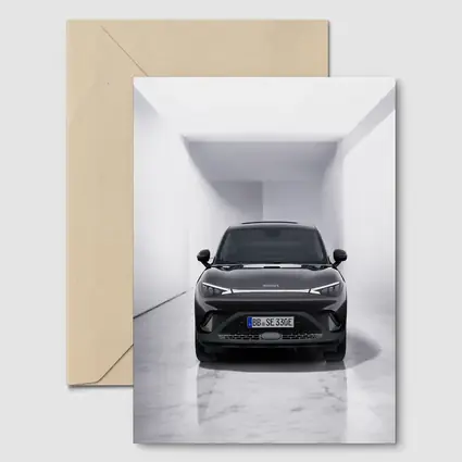 Smart Car Black SUV White Studio