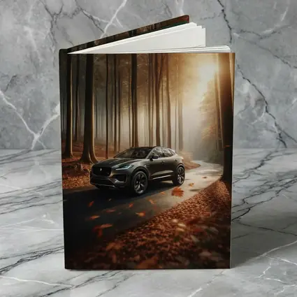 Jaguar E Pace Forest Road Autumn Drive