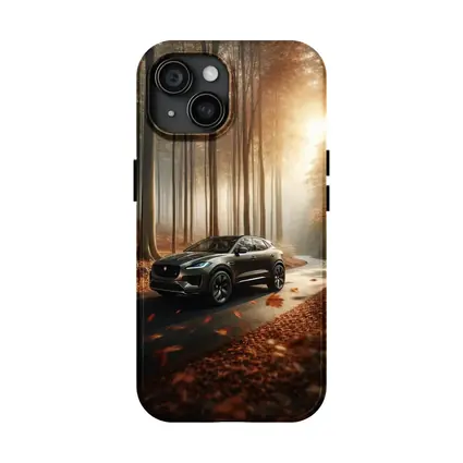 Jaguar E Pace Forest Road Autumn Drive