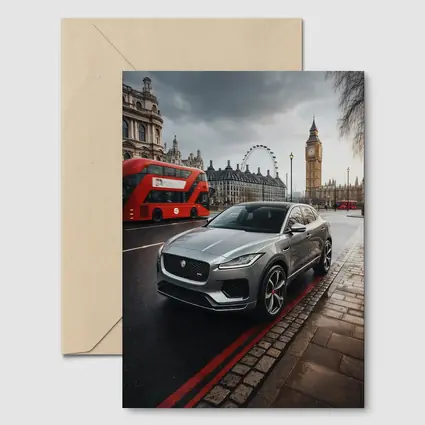 Jaguar E Pace London Big Ben Street