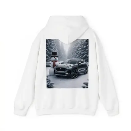 Jaguar E Pace Parked in Snowy Forest