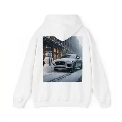Jaguar E Pace Silver SUV Winter Snow Street