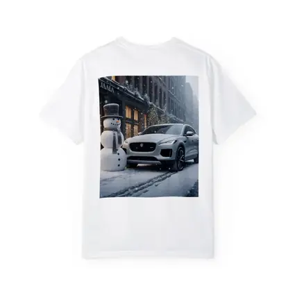 Jaguar E Pace Silver SUV Winter Snow Street