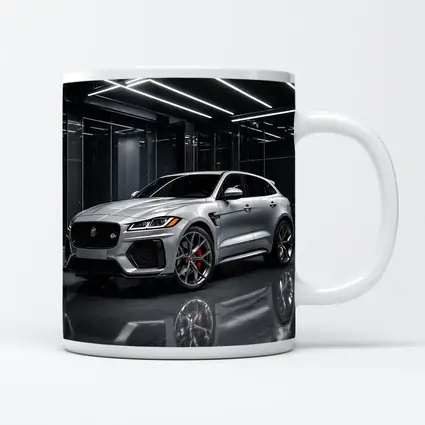 Jaguar F-Pace SVR Silver Dark Showroom