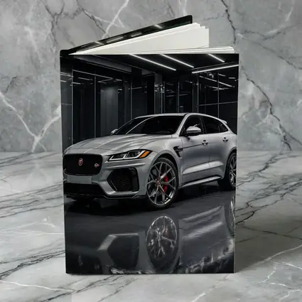 Jaguar F-Pace SVR Silver Dark Showroom