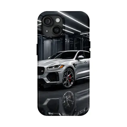 Jaguar F-Pace SVR Silver Dark Showroom