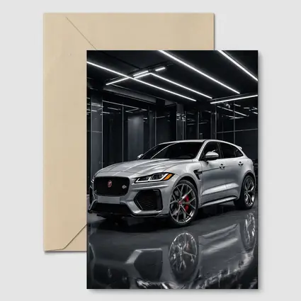 Jaguar F-Pace SVR Silver Dark Showroom