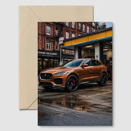 Jaguar F-Pace SVR Brown Auto Service Street