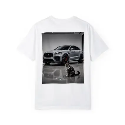 Jaguar F-Pace SVR Gray Showroom With Cat