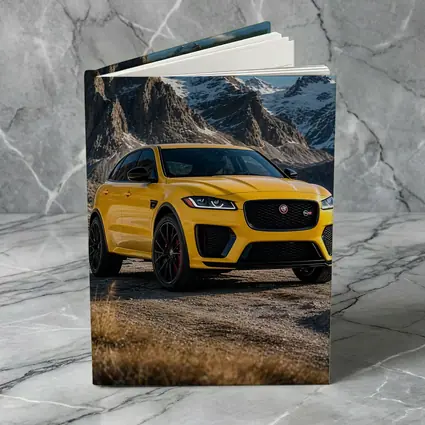 Jaguar F-Pace SVR Yellow Mountain Backdrop