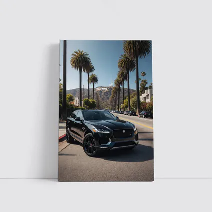 Jaguar F Pace Black Hollywood Los Angeles