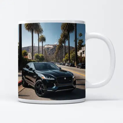 Jaguar F Pace Black Hollywood Los Angeles