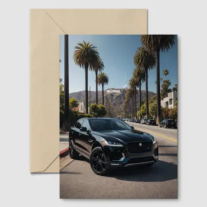 Jaguar F Pace Black Hollywood Los Angeles