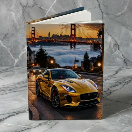 Jaguar F-Type Gold San Francisco Golden Gate