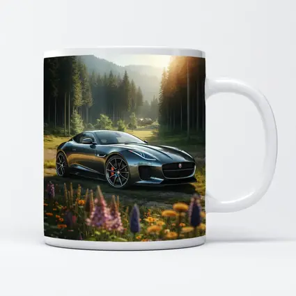 Jaguar F-Type Coupe Forest Meadow Setting