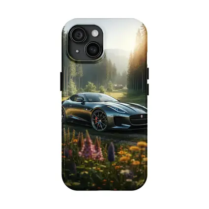 Jaguar F-Type Coupe Forest Meadow Setting