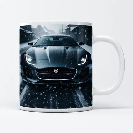 Jaguar F Type Dark Snow Street Scene