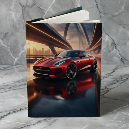 Jaguar F Type Red on City Bridge