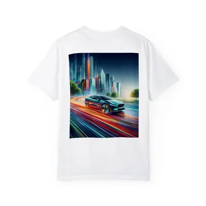 Jaguar I Pace Neon City Speed Art