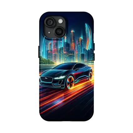 Jaguar I-Pace Neon City Night Drive