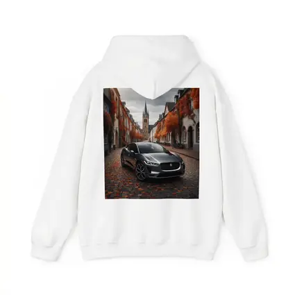 Jaguar I Pace on Cobblestone European Street